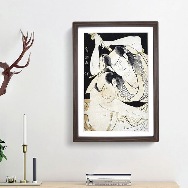 Sawamura Sojuro II by Utagawa Toyokuni - Picture Frame Painting Print East Urban Home Frame Option: Walnut Framed, Size: 48cm H x 36cm W x 2cm D on Productcaster.