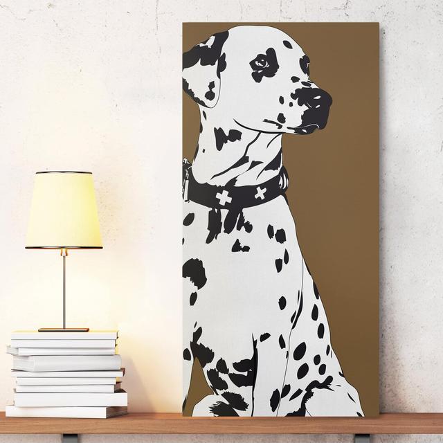 No. TA2 Dalmatian Art Print on Canvas Ebern Designs Size: 60cm H x 30cm W on Productcaster.