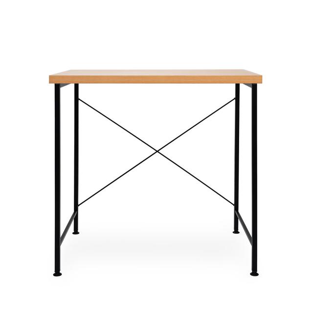 Malasha 80cm W Rectangle Writing Desk 17 Stories Frame Colour: Black, Top Colour: Beech on Productcaster.