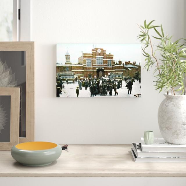 'Woolwich Arsenal, London' Photograph Marlow Home Co. Size: 38.2cm H x 60cm W x 3.8cm D, Format: Wrapped Canvas on Productcaster.