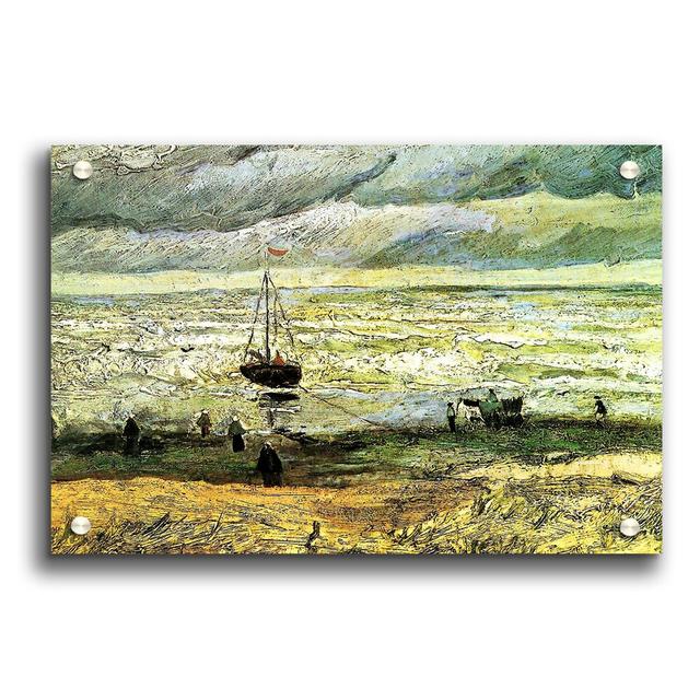 Scheveningen Beach in Stormy Weather by Vincent Van Gogh - Unframed Painting Print on Paper East Urban Home Size: 84.1cm H x 118.9cm W on Productcaster.