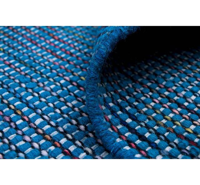 Goldman Ombré Handmade Hand Loomed Teal Area Rug Set Latitude Run Rug Size: Runner 80 x 200cm on Productcaster.