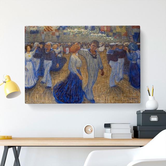 Sailors Ball by - Wrapped Canvas Painting East Urban Home Size: 35cm H x 50cm W x 3cm D on Productcaster.