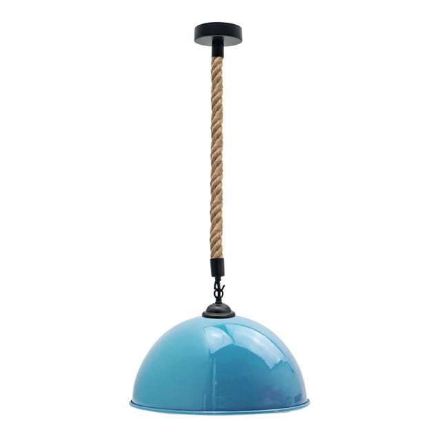 Glasco 1-Light Pendant Single Dome Pendant Breakwater Bay Bulb Included: No, Base Finish: Light Blue on Productcaster.