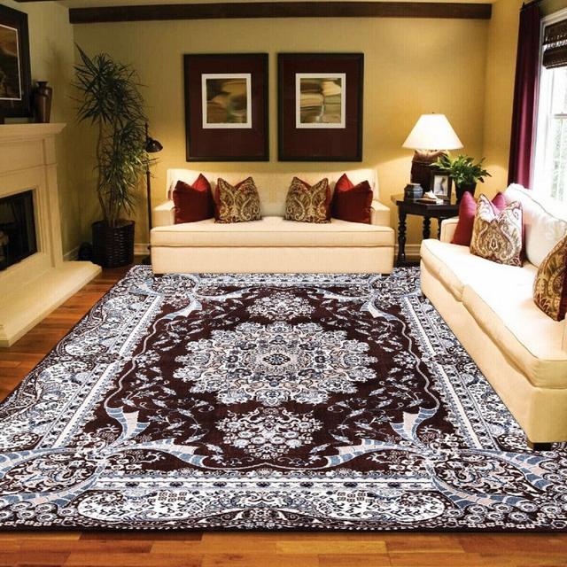 Draco Floral Machine Woven Brown Area Rug Astoria Grand Rug Size: Runner 60 x 220cm on Productcaster.