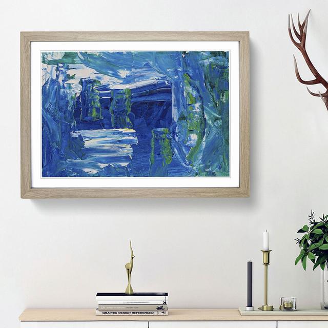 Abstract Art Painting Vol.173 by S.Johnson - Picture Frame Painting Print East Urban Home Frame Option: Oak Framed, Size: 27cm H x 36cm W x 2cm D on Productcaster.