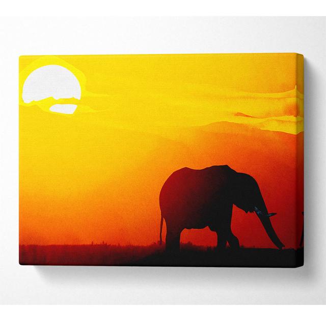 Golden Elephant - Print Latitude Vive Size: 35.6cm H x 50.8cm W x 10cm D on Productcaster.