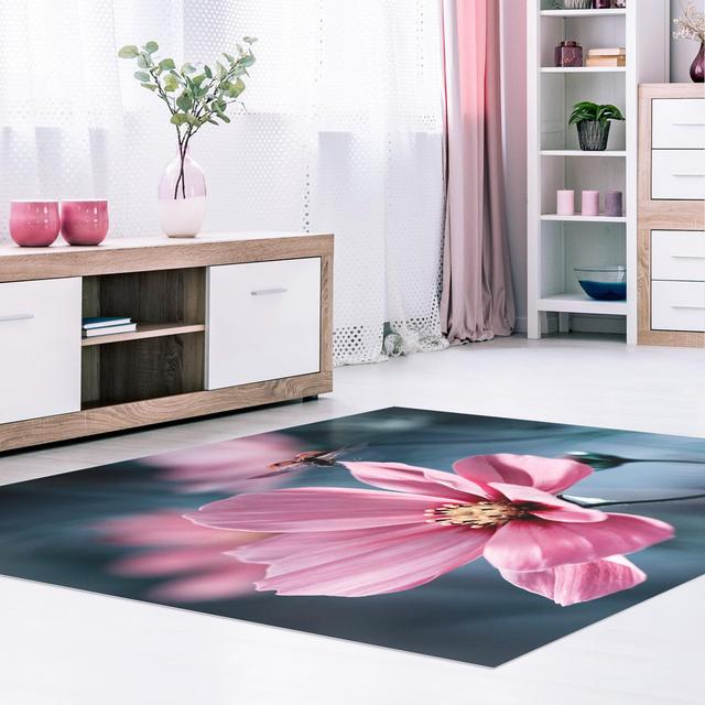 Gaidos Ladybird at the Start Blue/Pink Indoor/Outdoor Rug East Urban Home Rug Size: Square 60cm on Productcaster.