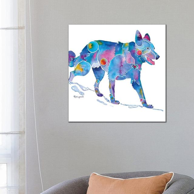 German Shepherd by Jo Lynch - Wrapped Canvas Gallery-Wrapped Canvas Giclée Latitude Vive Size: 30.48cm H x 30.48cm W x 1.905cm D on Productcaster.