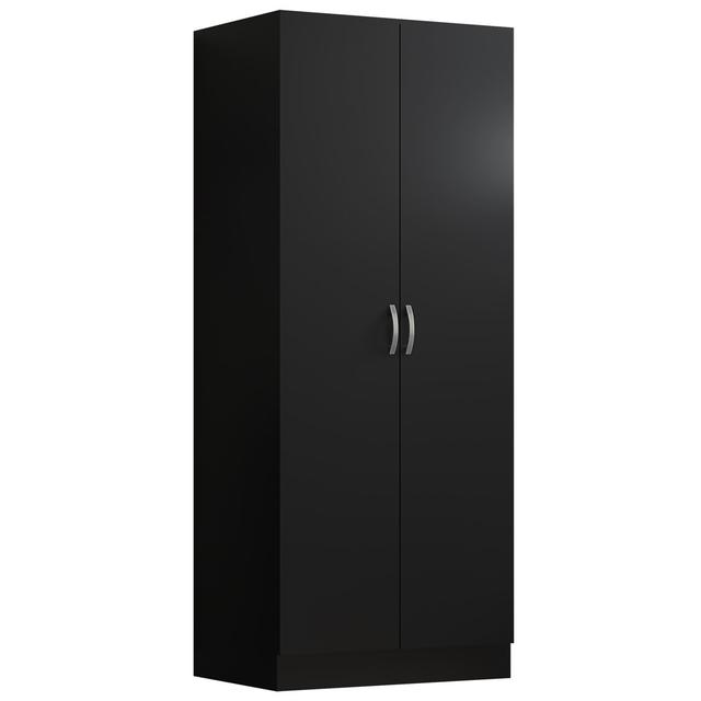 Marlesha 2 Door Wardrobe 17 Stories Finish: Black on Productcaster.