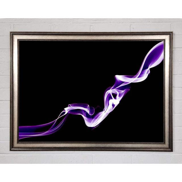 Purple Silk Framed Print Ivy Bronx Size: 84.1cm H x 118.9cm W x 1.5cm D, Format: Black Framed Paper on Productcaster.