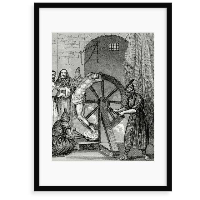 'Inquisition. Instrument of Torture. Wheel of Fortune' Painting Astoria Grand Size: 100 cm H x 70 cm W x 2.3 cm D, Format: Framed Paper on Productcaster.