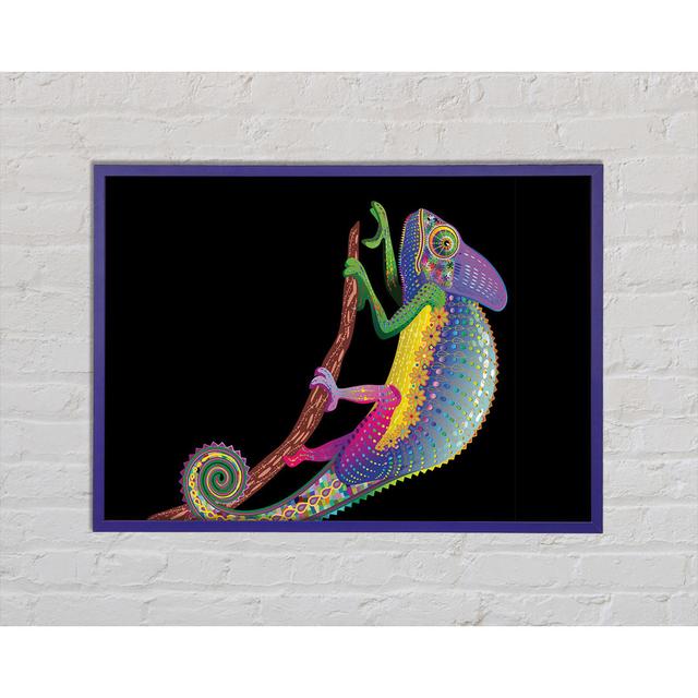 Chameleon Rainbow - Single Picture Frame Art Prints Ophelia & Co. Size: 29.7cm H x 42cm W x 2cm D on Productcaster.