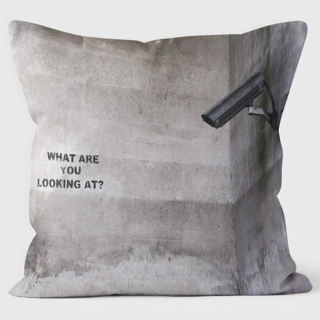 CCTV - Banksy Inspired - Graffiti Art Cushion We Love Cushions on Productcaster.