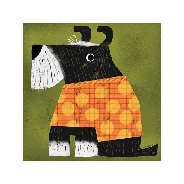 Schnauzer by Terry Runyan - Wrapped Canvas Giclee Art Print East Urban Home Size: 66.04cm H x 66.04cm W x 3.81cm D on Productcaster.