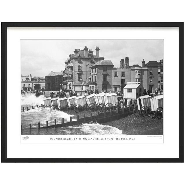 'Bognor Regis, Bathing Machines from the Pier 1903' by Francis Frith - Picture Frame Photograph Print on Paper The Francis Frith Collection Size: 60cm on Productcaster.