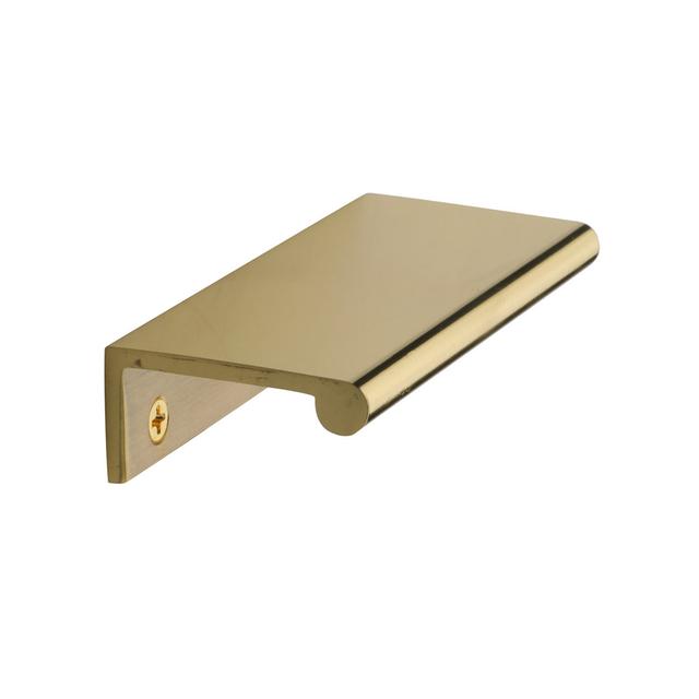 Heritage Brass EPR Edge Pull Cabinet Handle 10cm Heritage Brass Finish: Polished Brass on Productcaster.