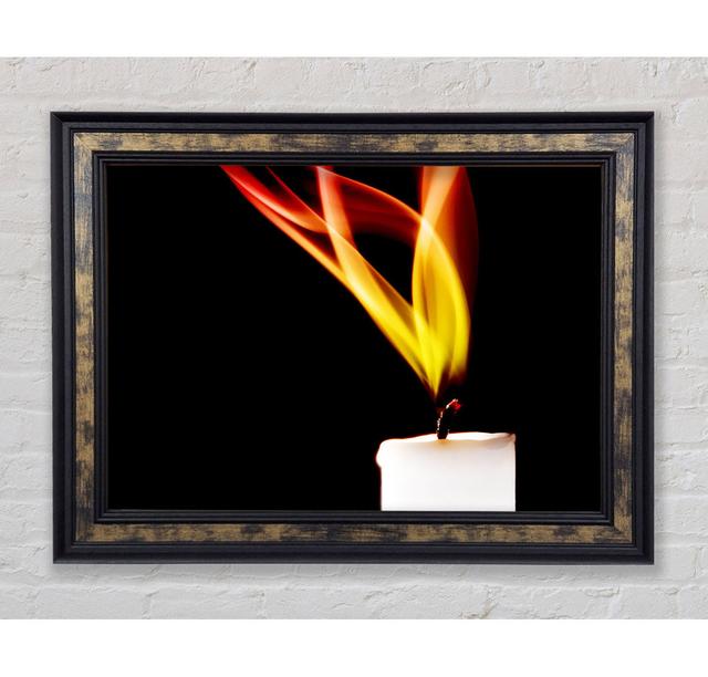 Flame Of A Candle - Single Picture Frame Art Prints Bright Star Size: 42cm H x 59.7cm W x 8cm D on Productcaster.