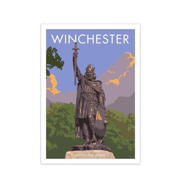 Winchester Alfred the Great - Graphict Art Print on Paper East Urban Home Frame Options: No Frame, Size: 42 cm H x 29.7 cm W x 1 cm D on Productcaster.