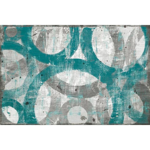 Industrial I Teal by Michael Mullan - Wrapped Canvas Painting George Oliver Size: 81cm H x 122cm W on Productcaster.