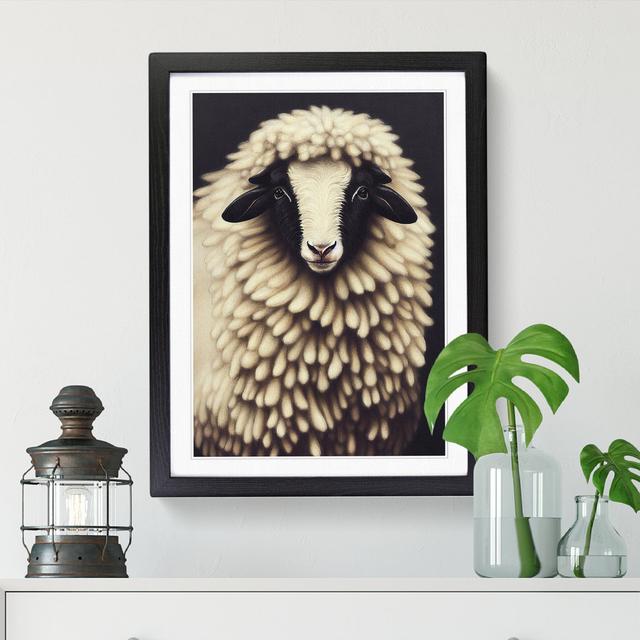 Sheep Vol.7 - Single Picture Frame Painting Brambly Cottage Size: 46cm H x 34cm W x 2cm D, Frame Option: Black on Productcaster.