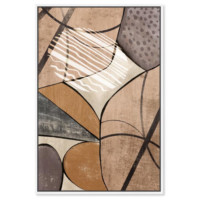 Abstract Contemporary Geometric Figures by Oliver Gal - Painting on Canvas Oliver Gal Format: White Framed, Size: 91.44cm H x 60.96cm W on Productcaster.