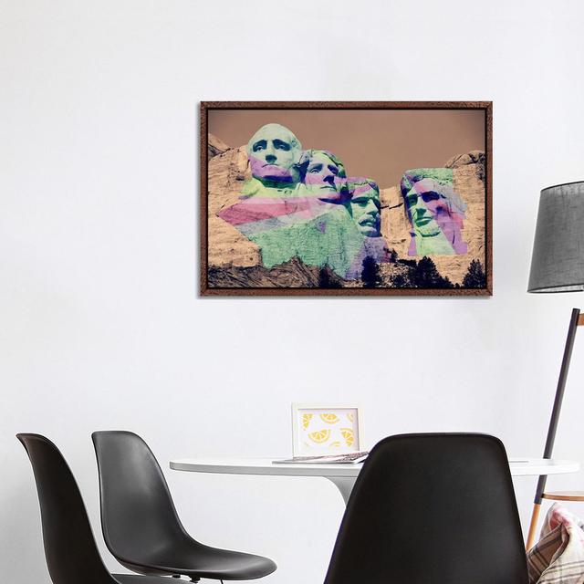 Mt. Rushmore Pop von 5by5collective - Galerie-umwickelte Leinwand Giclée Lark Manor Größe: 66,04 cm H x 101,6 cm B, Format: Klassischer Holzrahmen on Productcaster.