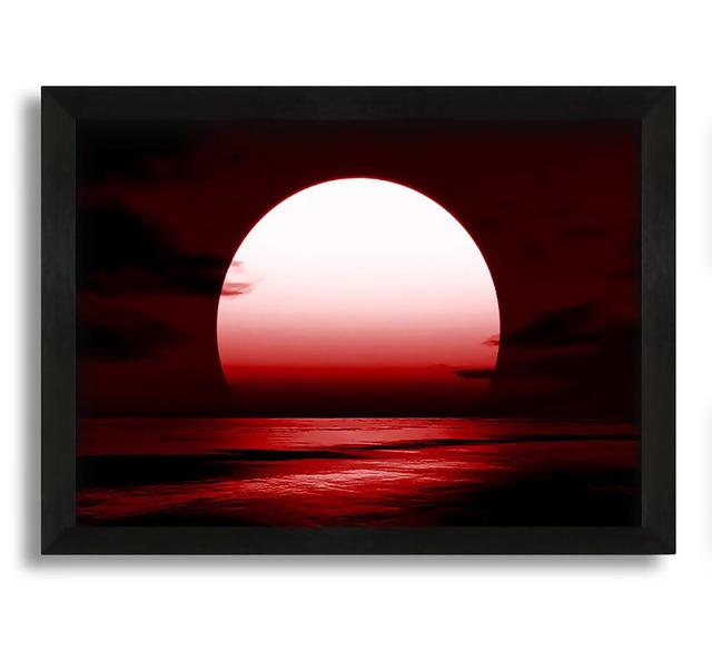 Red Sun Glory - Picture Frame Graphic Art on Canvas Brayden Studio Size: 21cm H x 30cm W x 10cm D on Productcaster.