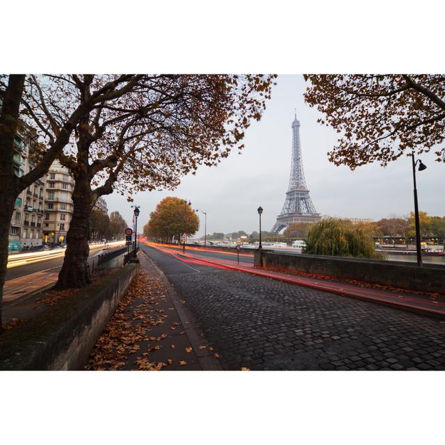 Marat Street View Of Paris by Chris-mueller - Wrapped Canvas Photograph 17 Stories Size: 51cm H x 76cm W x 3.8cm D on Productcaster.