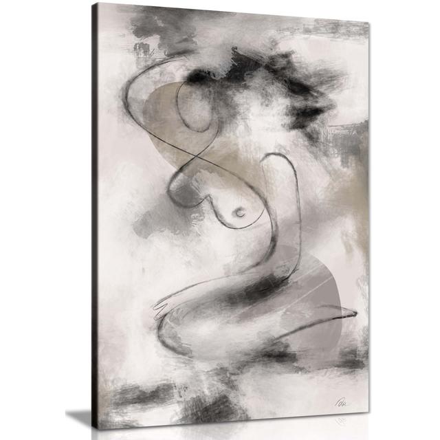 Panther Print Fine Art Prints Woman Nude Art Abstract Painting Artistic Framed Canvas Prints, Pictures For Home Walls, Bedroom, Living Room & Bathroom on Productcaster.