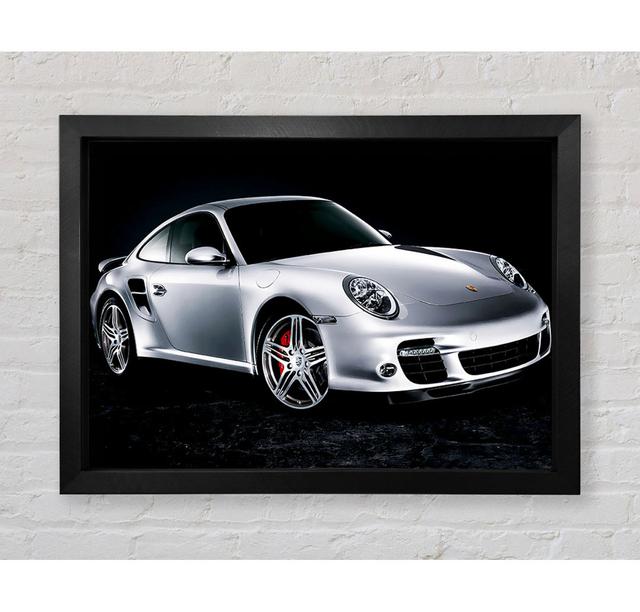 Porsche 911 Silver Beauty - Print Rosalind Wheeler Size: 84.1cm H x 118.9cm W x 3.4cm D on Productcaster.