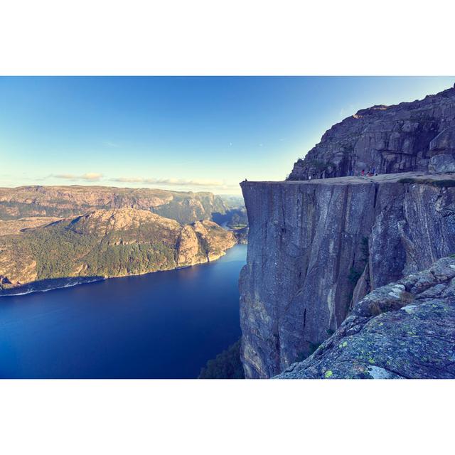 Preikestolen - Wrapped Canvas Art Prints Alpen Home Size: 81cm H x 122cm W on Productcaster.