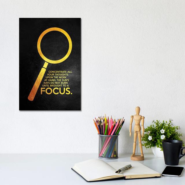 Focus by - Wrapped Canvas Happy Larry Size: 30.48cm H x 20.32cm W x 1.91cm D on Productcaster.