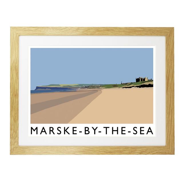 Marske-by-the-Sea by Richard O'Neil - Print East Urban Home Format: Oak Wood Frame, Size: 44 cm H x 54 cm W x 2.2 cm D on Productcaster.