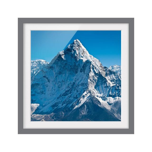 The Himalayas Framed Photographic Art Print East Urban Home Rahmenoptionen: Matt grey, Size: 70cm H x 70cm W on Productcaster.