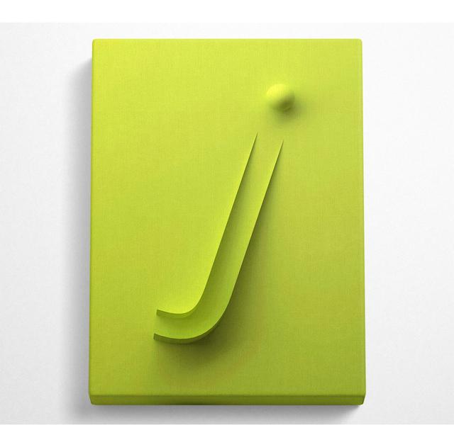 Green J - No Frame Art Prints on Canvas Latitude Run Size: 142.2cm H x 101.6cm W on Productcaster.