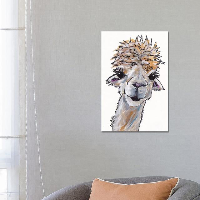 Angel the Alpaca by Hippie Hound Studios - Wrapped Canvas Painting Latitude Vive Size: 66.04cm H x 45.72cm W x 3.81cm D on Productcaster.