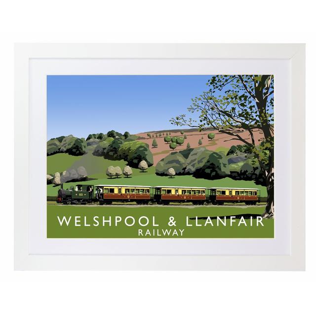 Welshpool Llanfair by Richard O'Neil - Graphic Art Print on Paper East Urban Home Format: White Wood Frame, Size: 44 cm H x 54 cm W x 2.2 cm D on Productcaster.