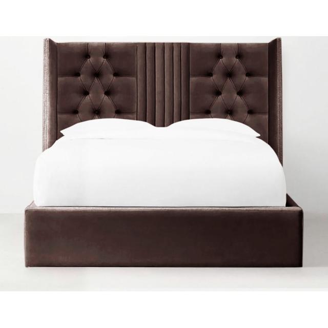 Rixos Upholstered Bed Frame Rosdorf Park Colour: Mole, Size: Single (3') on Productcaster.