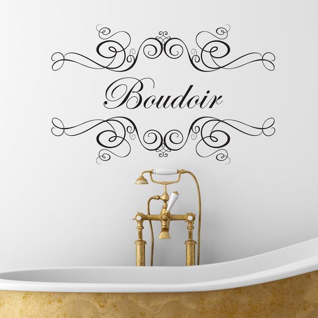 Boudoir Wall Sticker East Urban Home Colour: Pale Blue on Productcaster.