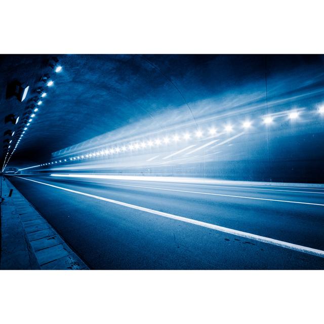 Truck Through Tunnel by Shansekala - Wrapped Canvas Photograph Ebern Designs Size: 51cm H x 76cm W x 3.8cm D on Productcaster.