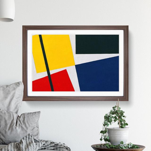 Composition Vol.2 by Theo Van Doesburg - Picture Frame Graphic Art East Urban Home Size: 27cm H x 36cm W x 2cm D, Frame Option: Walnut Framed on Productcaster.