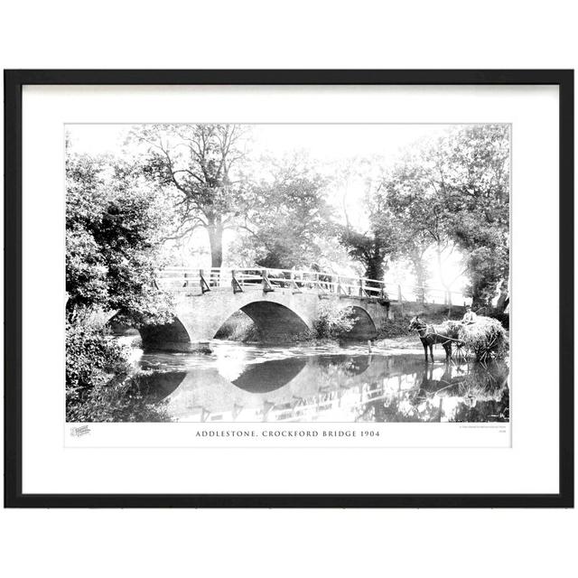 'Addlestone, Crockford Bridge 1904' by Francis Frith - Picture Frame Photograph Print on Paper The Francis Frith Collection Size: 28cm H x 36cm W x 2. on Productcaster.