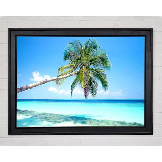 Tropical Island Framed Print Highland Dunes Size: 29.7cm H x 42cm W on Productcaster.