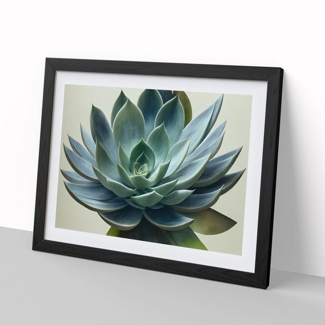 Watercolour Succulent Plant Vol.4 - Picture Frame Graphic Art World Menagerie Size: 25cm H x 34cm W, Format: Black on Productcaster.