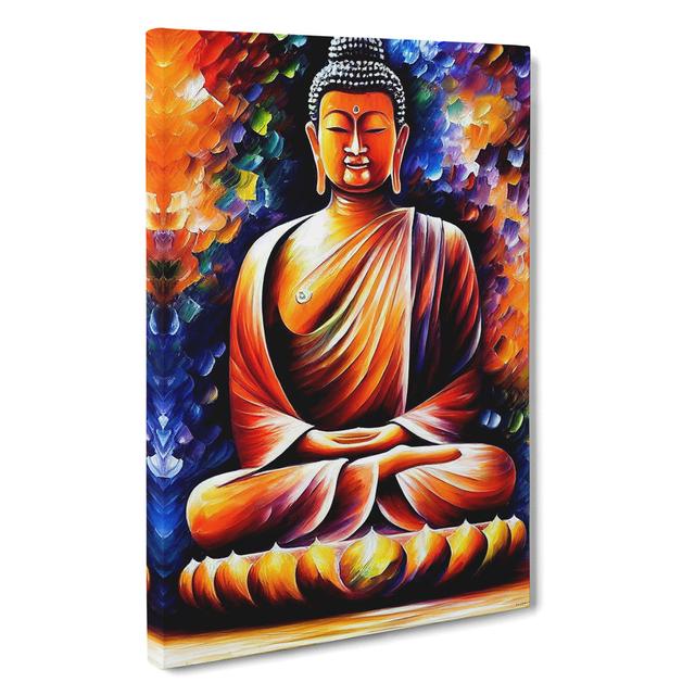 XV1022-4980X View Of Buddha No.1 - Print Latitude Vive Matte Colour: White, Format: Wrapped Canvas, Size: 76cm H x 50cm W on Productcaster.