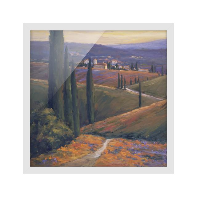 Landscape in the Afternoon I - Picture Frame Graphic Art Rosalind Wheeler Frame Option: White Framed, Size: 70cm H x 70cm W x 2cm D on Productcaster.