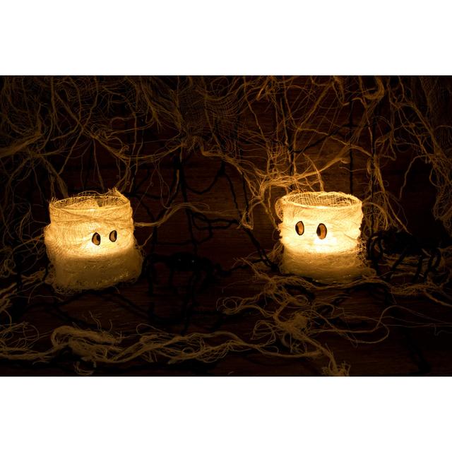 Biddeford Halloween Candles by Abigail210986 - Wrapped Canvas Print Latitude Run Size: 30cm H x 46cm W x 3.8cm D on Productcaster.