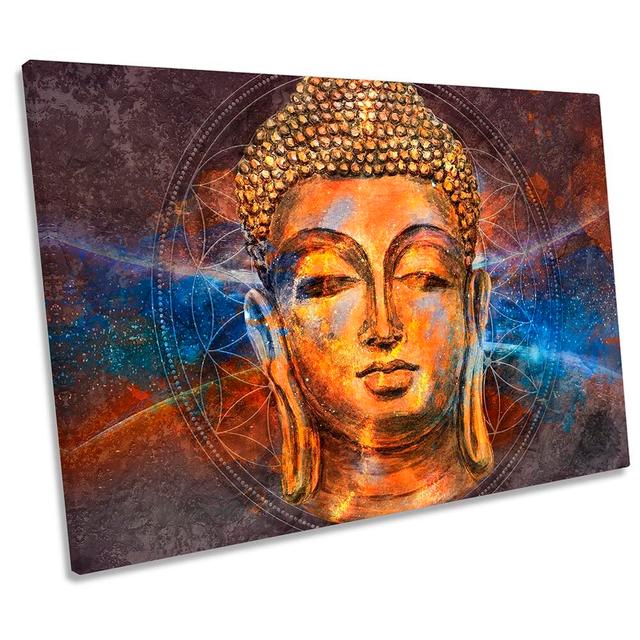 Buddha Statue - Wrapped Canvas Print Latitude Vive Size: 61cm H x 91.4cm W x 4cm D on Productcaster.