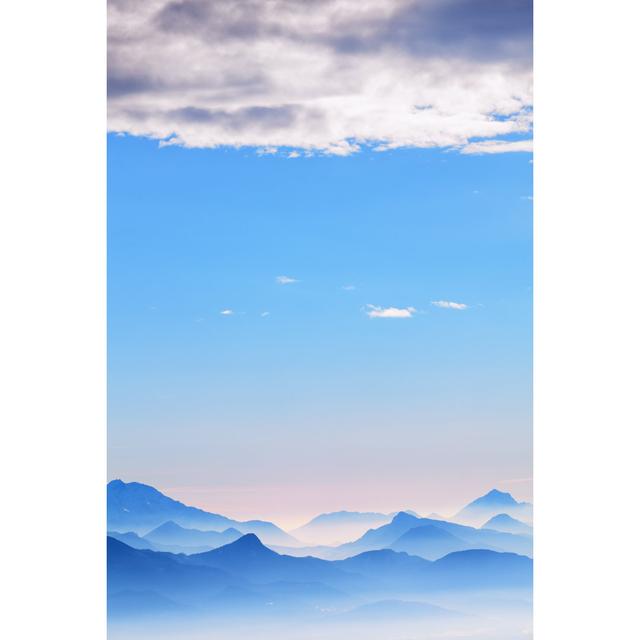 Mountain Layers by Borchee - Wrapped Canvas Art Prints Alpen Home Size: 46cm H x 30cm W x 3.8cm D on Productcaster.